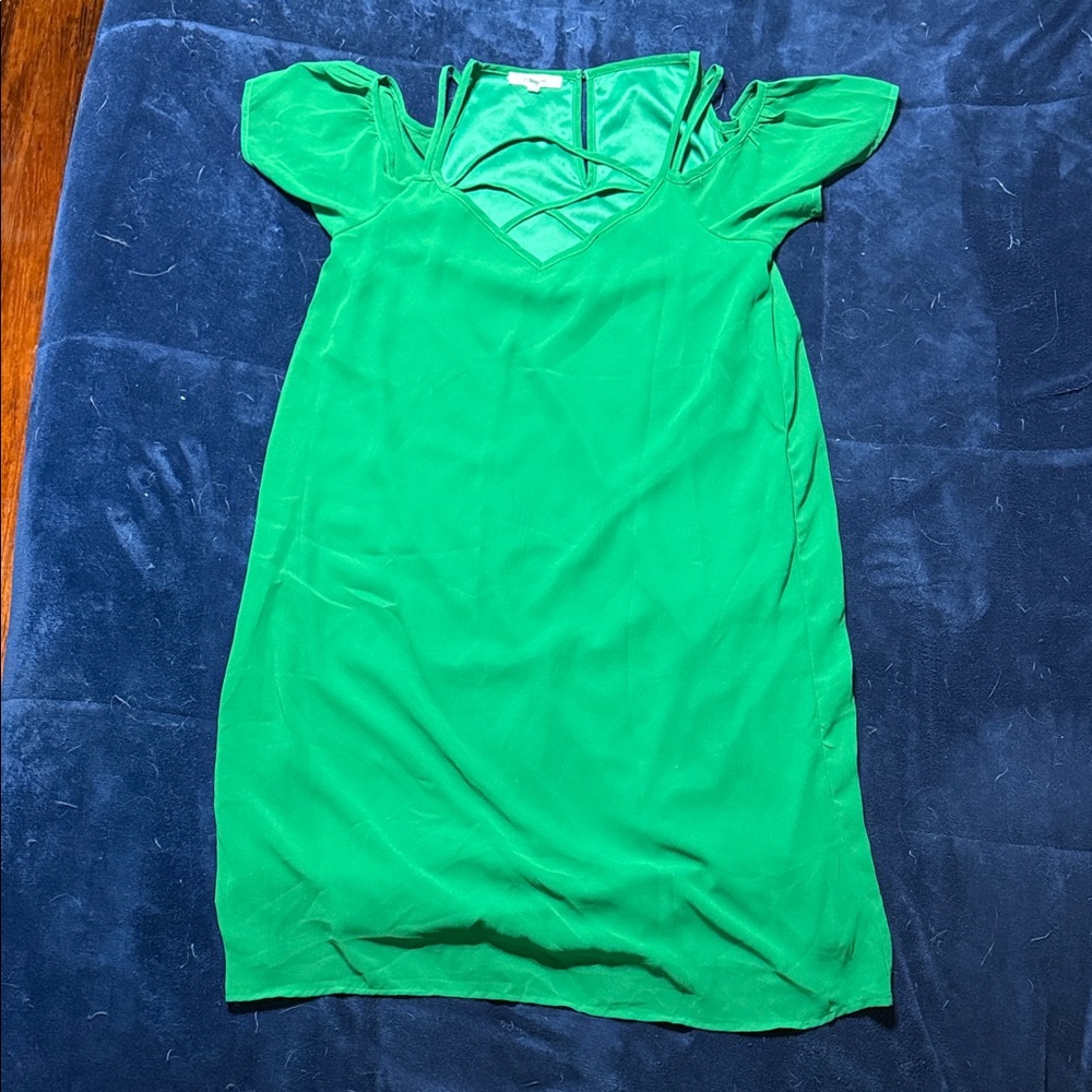 Maurices Vibrant Green Mini Dress